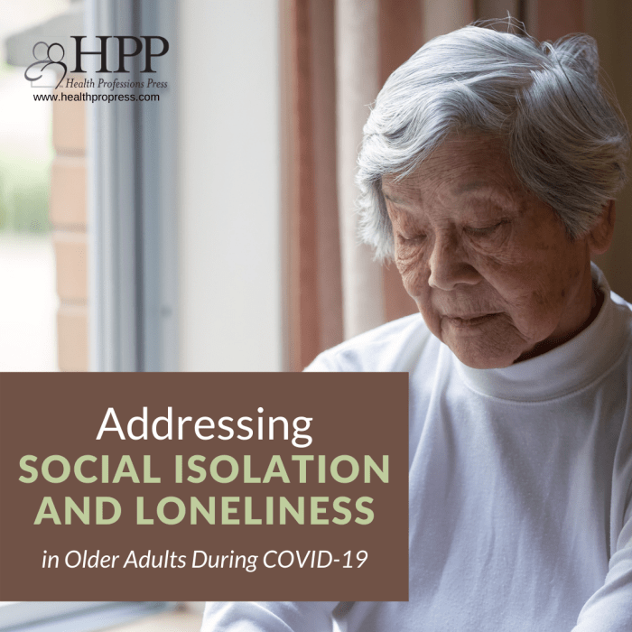 Isolation social addressing loneliness adults hpp